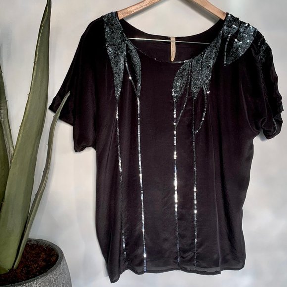 Love Sam Silk Crepe and Sequin dressy top - Picture 6 of 11